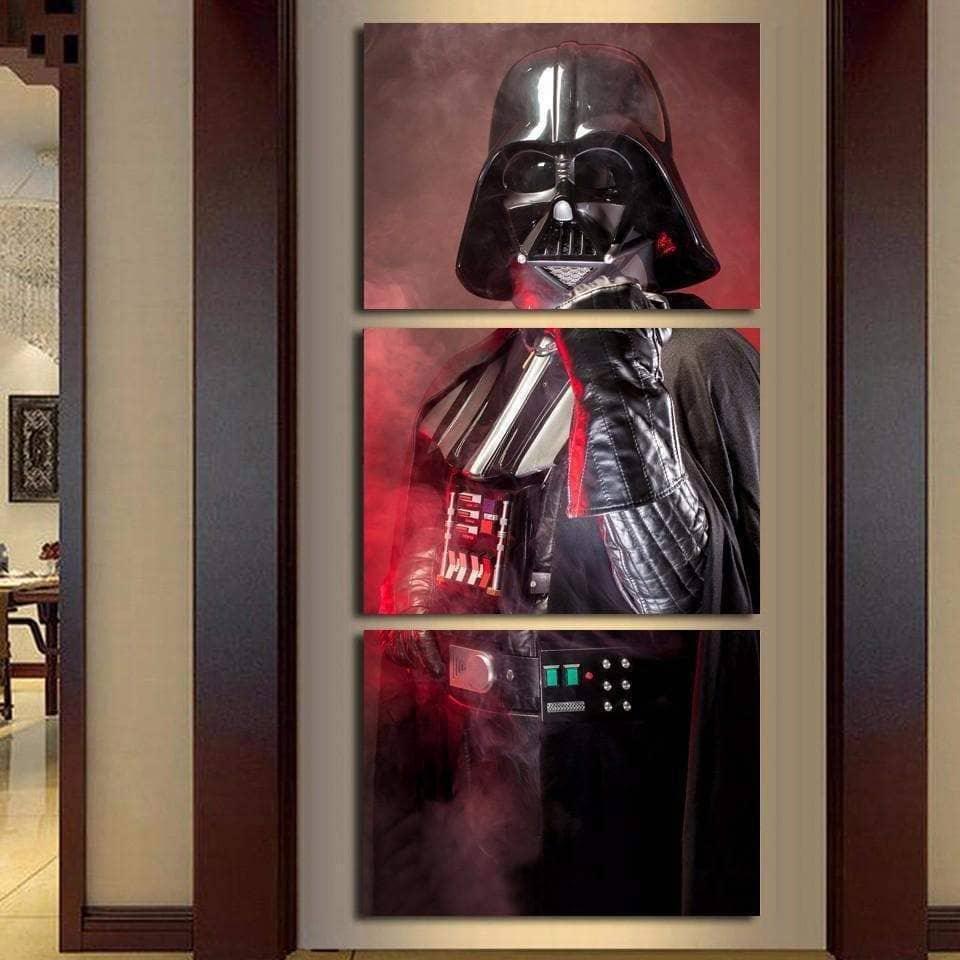 Tableau Star Wars Dark Vador Triptyque - Montableaudeco