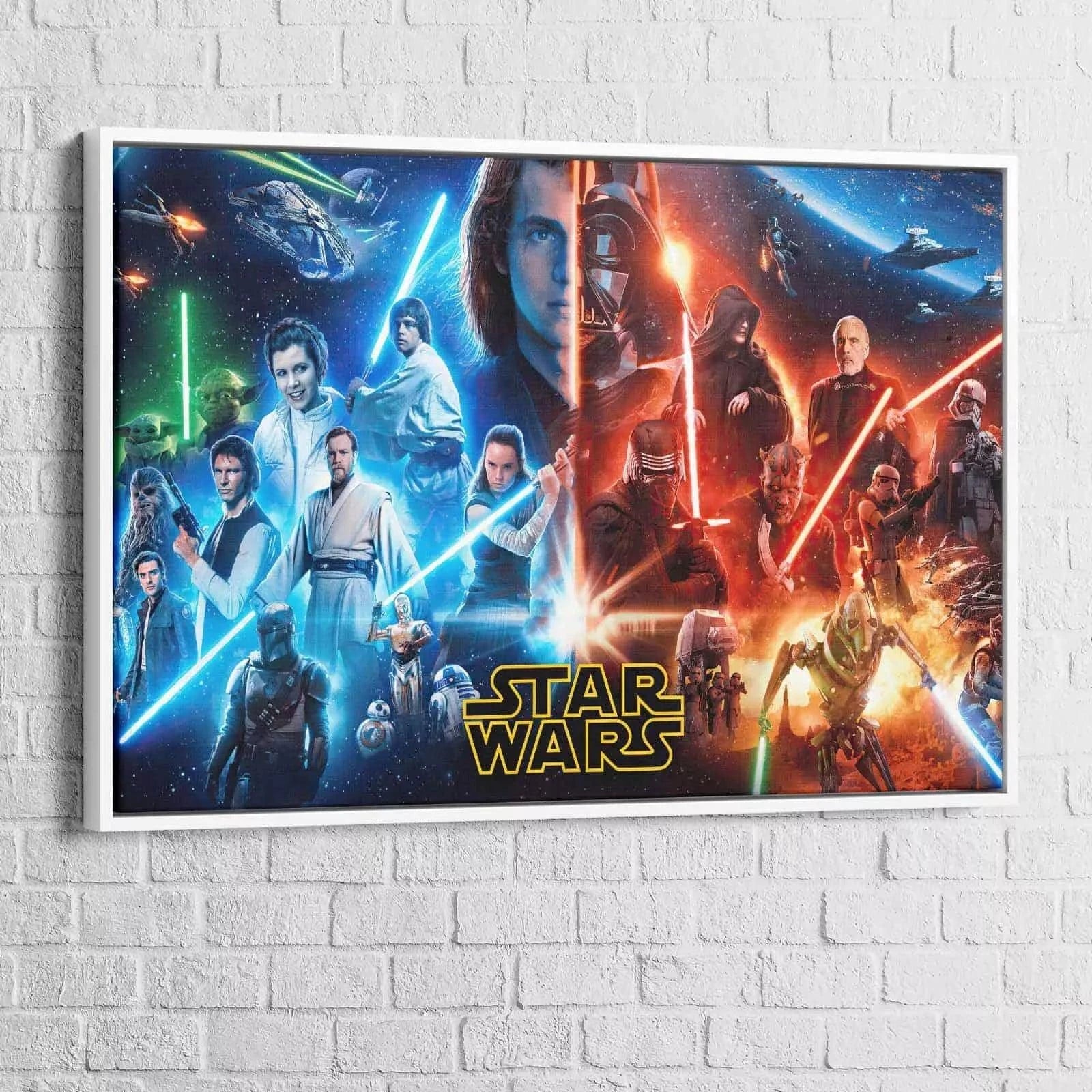 Tableau Star Wars Les Films - Montableaudeco