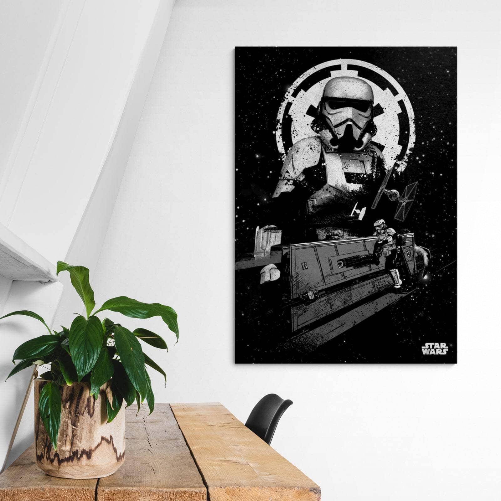 Tableau Star Wars Noir et Blanc Stormtrooper - Montableaudeco