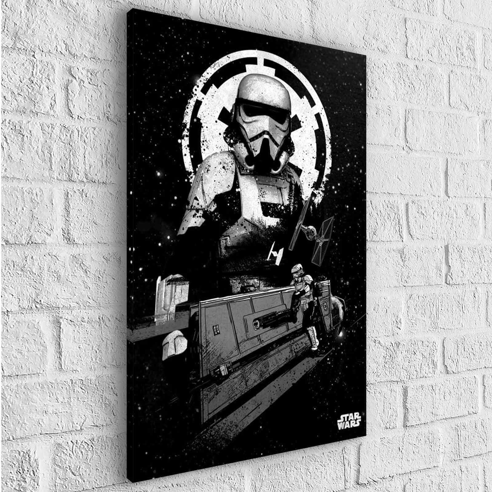 Tableau Star Wars Noir et Blanc Stormtrooper - Montableaudeco