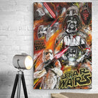 Tableau Star Wars Retro Dark Side - Montableaudeco