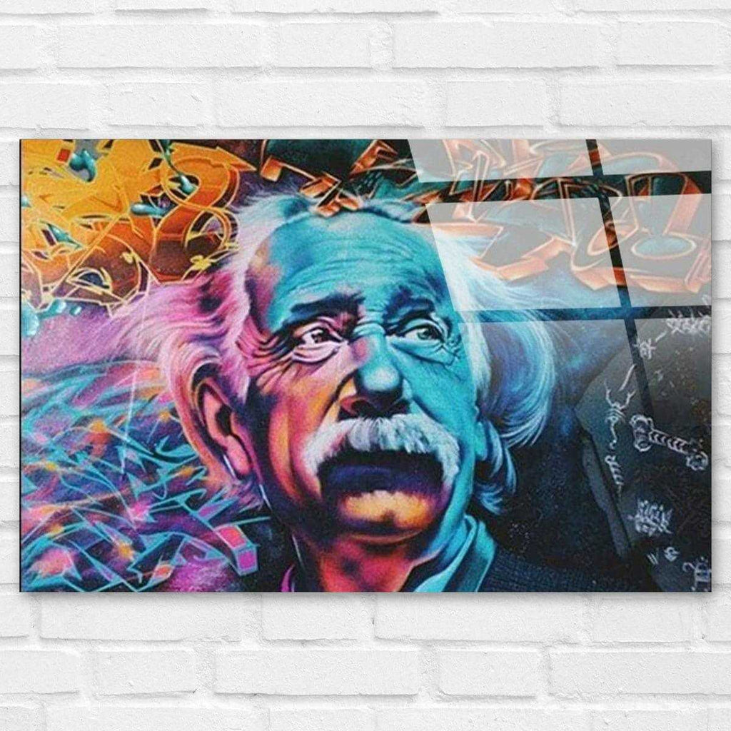 Tableau Street Art Albert Einstein La Pensée - Montableaudeco
