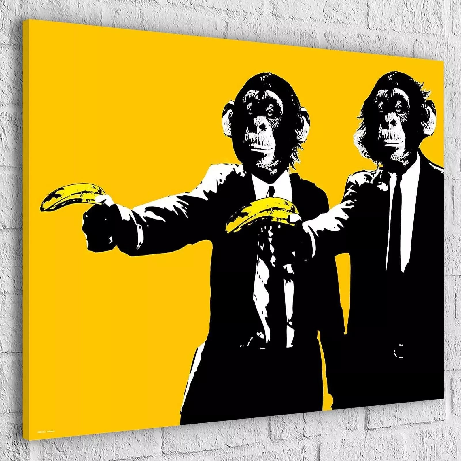 Tableau Street Art Banksy Pulp Fiction - Montableaudeco