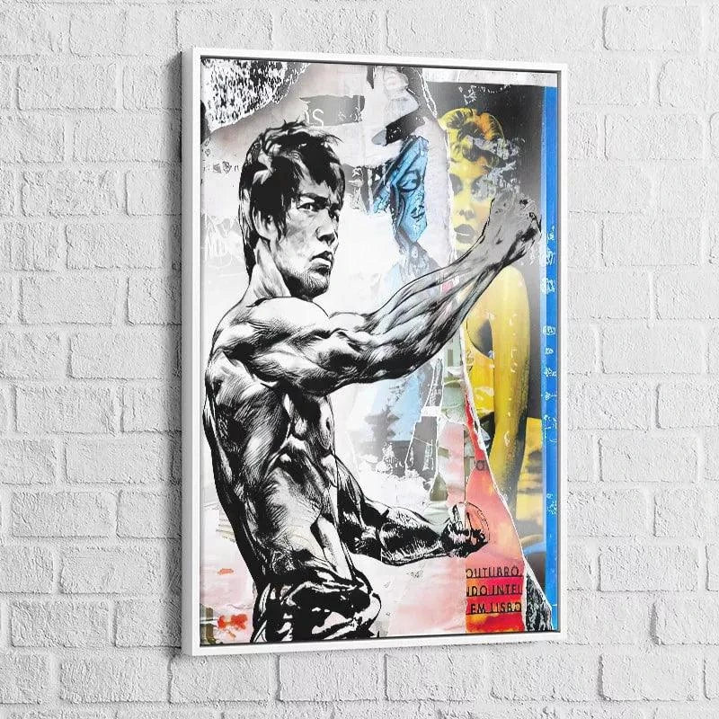 Tableau Street Art Bruce Lee - Montableaudeco