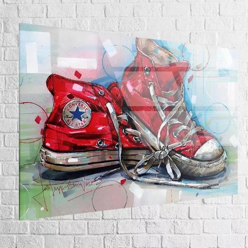 Tableau Street Art Converse All Star - Montableaudeco