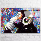 Tableau Street Art DJ Monkey - Montableaudeco