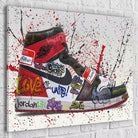 Tableau Street Art Jordan Air - Montableaudeco