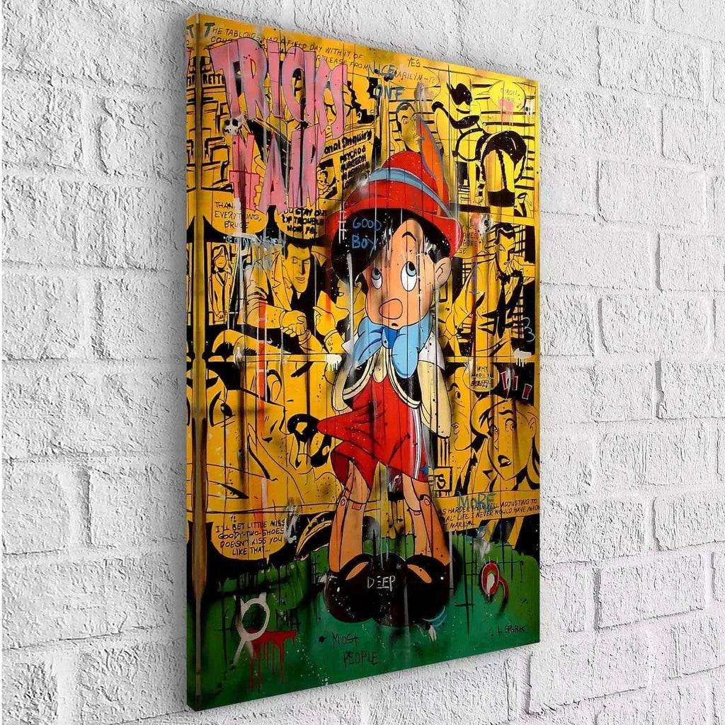 Tableau Street Art Pinocchio - Montableaudeco