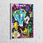 Tableau Street Art le diamant de Mickey - Montableaudeco