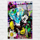 Tableau Street Art le diamant de Mickey - Montableaudeco