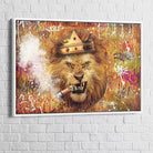 Tableau Street Art Le Roi Lion - Montableaudeco