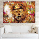 Tableau Street Art Le Roi Lion - Montableaudeco