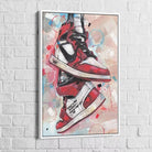 Tableau Street Art Les Jordans - Montableaudeco