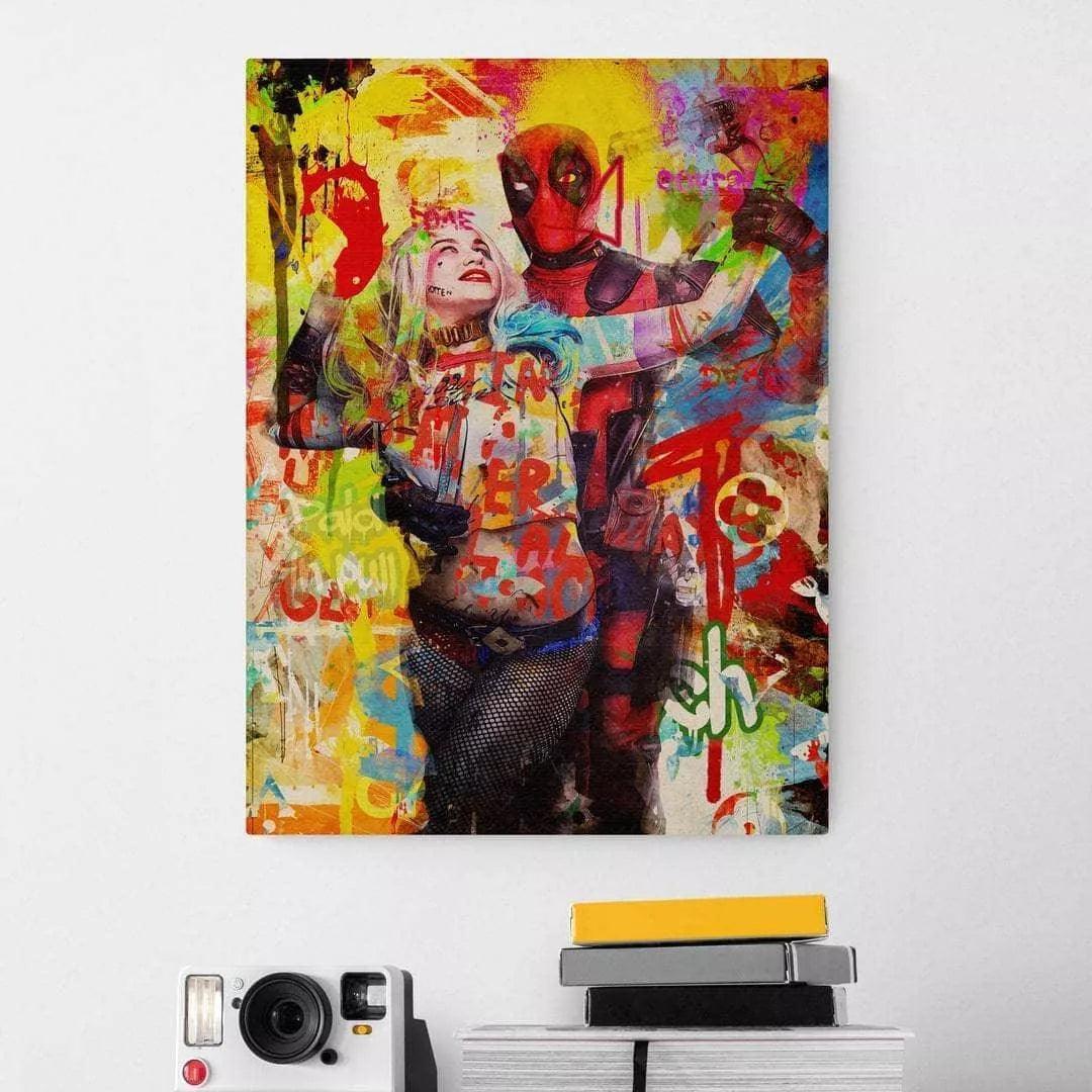 Tableau Street Art Marvel Deadpool - Montableaudeco