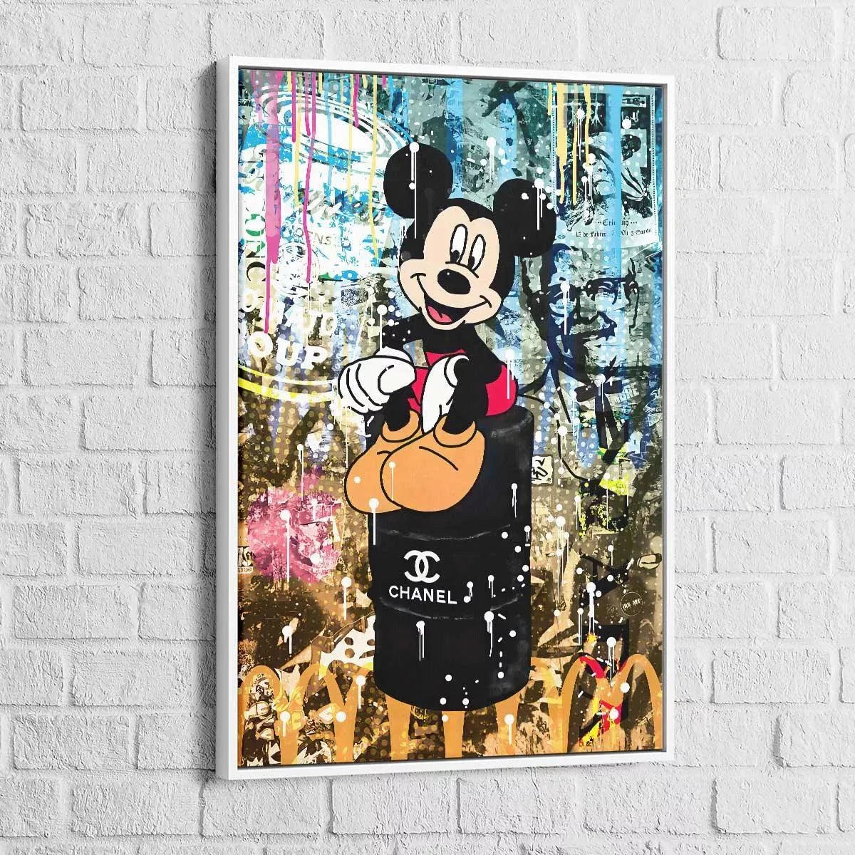 Tableau Street Art Mickey Chanel - Montableaudeco