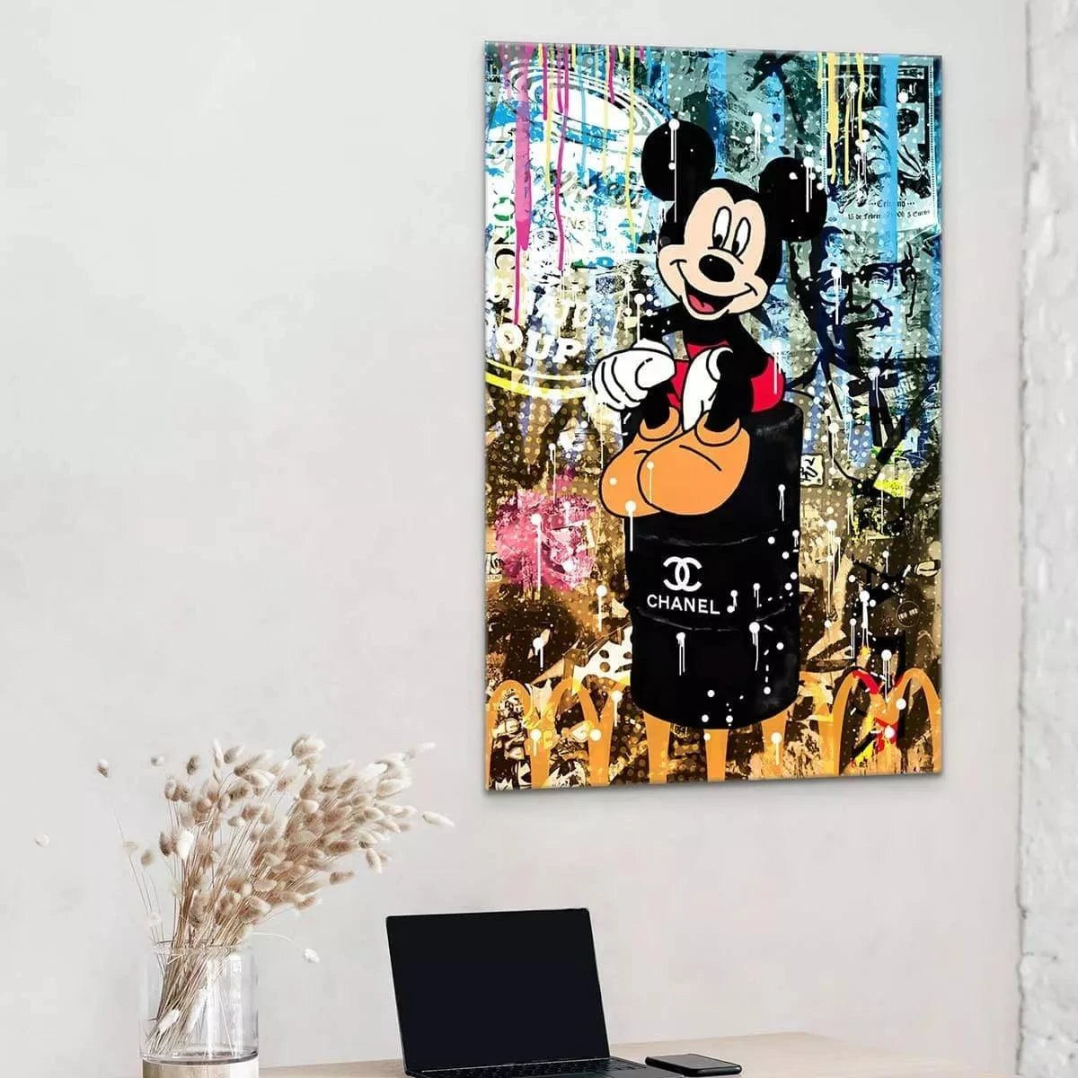 Tableau Street Art Mickey Chanel - Montableaudeco