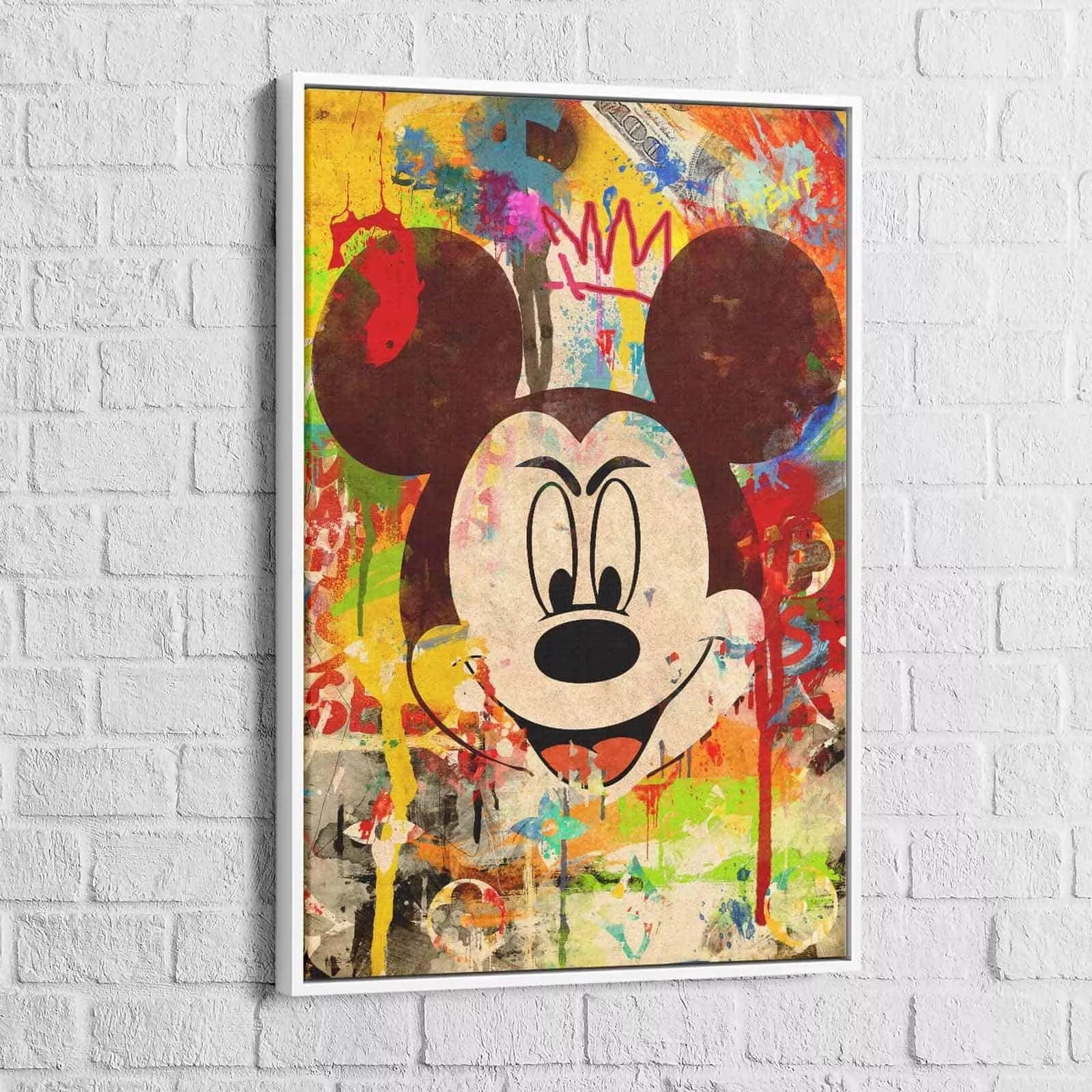 Tableau Street Art Mickey Crazy - Montableaudeco