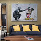 Tableau Street Art Mickey et le Graffeur - Montableaudeco