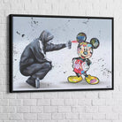 Tableau Street Art Mickey et le Graffeur - Montableaudeco