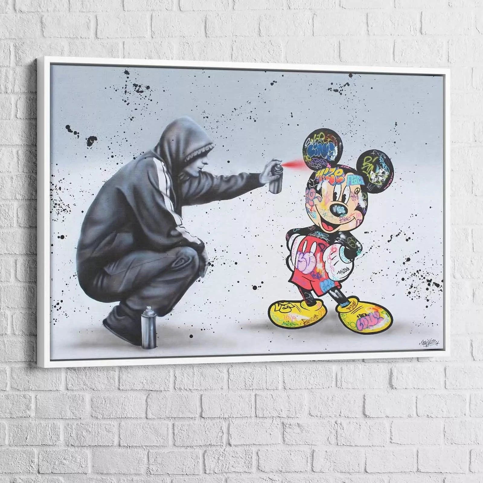 Tableau Street Art Mickey The Smile – Montableaudeco