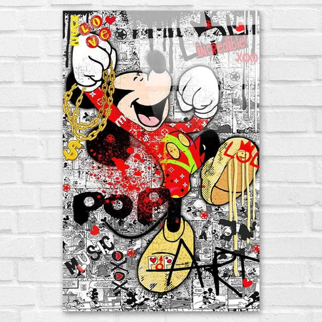 Tableau Street Art Mickey Pop - Montableaudeco