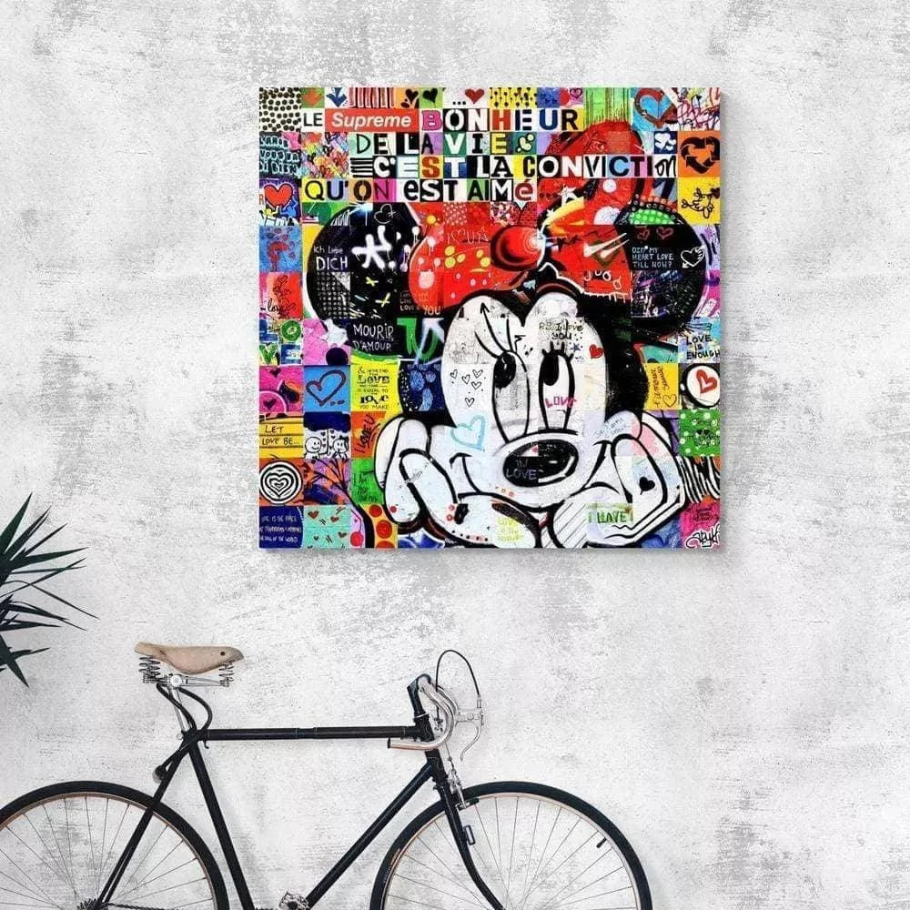 Tableau Street Art Minnie - Montableaudeco