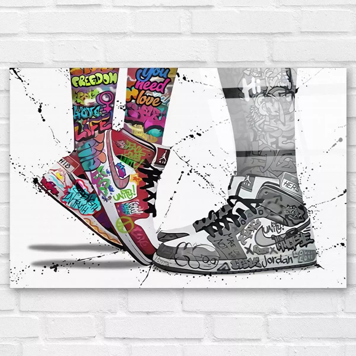 Tableau Street Art Nike Air