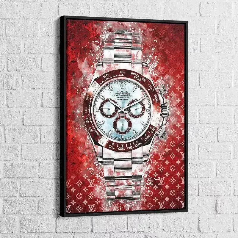 Tableau Street Art Rolex Louis Vuitton - Montableaudeco