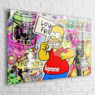 Tableau Street Art Simpson Supreme - Montableaudeco