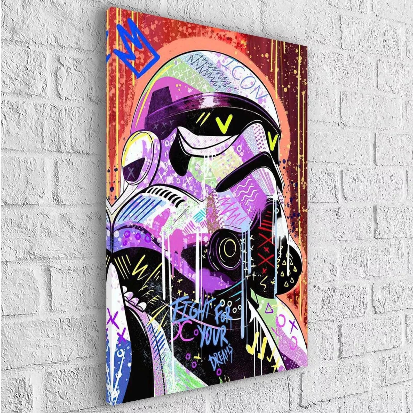 Tableau Street Art Star Wars - Royaume du Tableau
