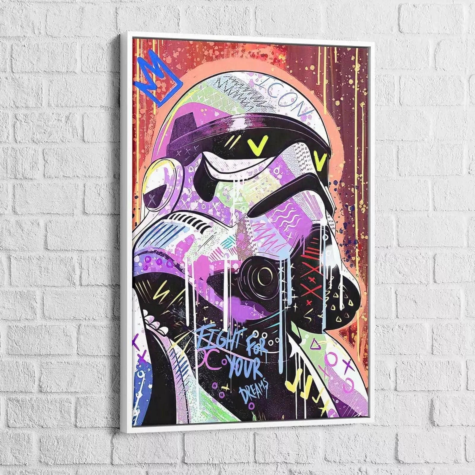 Tableau Street Art Star Wars Stormtrooper - Montableaudeco