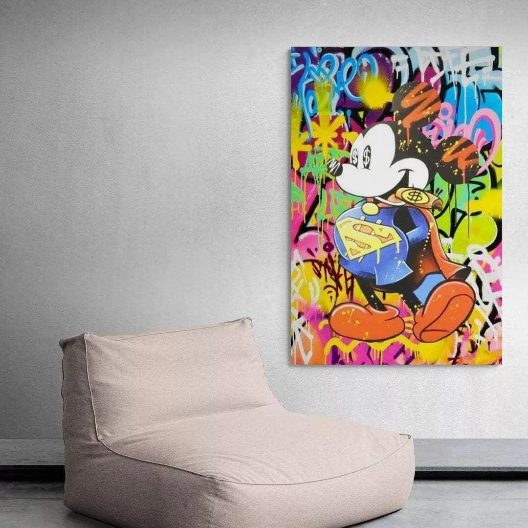 Tableau Street Art Super Mickey - Montableaudeco