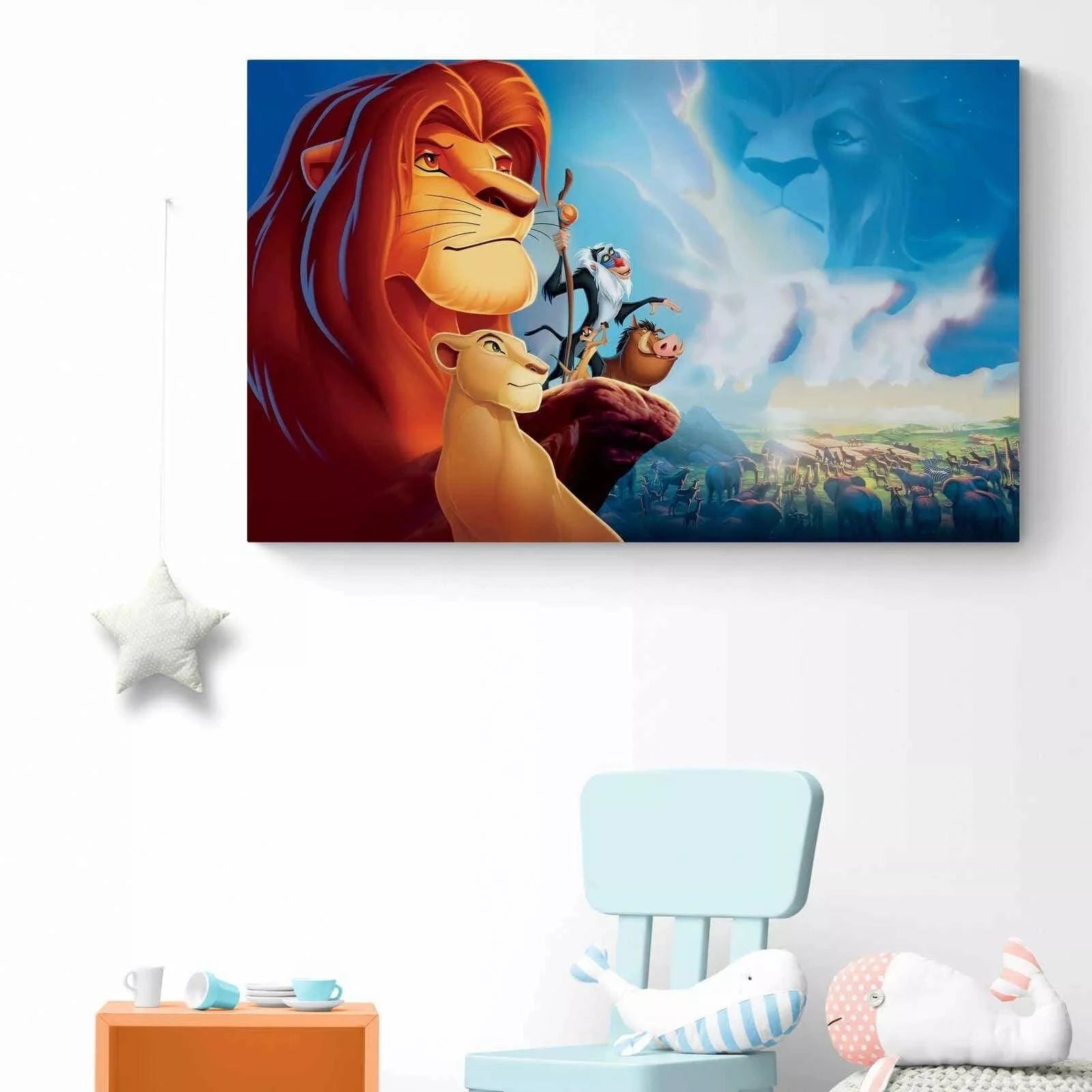 Peinture Numero d'art enfant : Le Roi Lion Simba et ses amis de la savane -  7 ans - Disney - Tableau 13x18cm - Cdiscount Jeux - Jouets